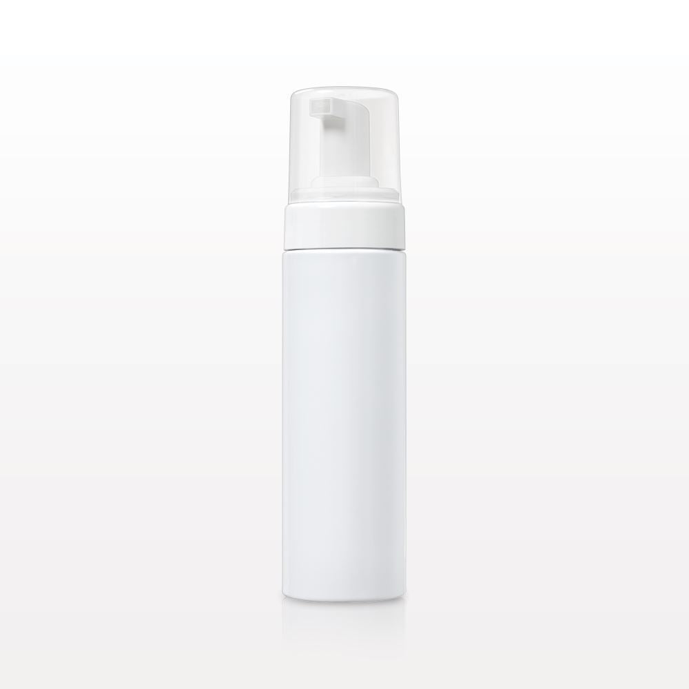 Refillable Foaming Bottles, 6.5 oz White, 8"x2"