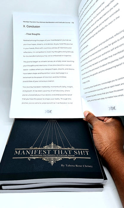 Manifest That Sh!t Journal – Manifestation & Gratitude Guide Manifestation & Gratitude Journal by Tahera Rene Christy Daily Gratitude & Manifesting Journal for Personal Growth Law of Attraction Journal – Manifest That Sh!t by Tahera Rene Christy Goal-Sett