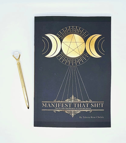 Manifest That Sh!t Journal – Manifestation & Gratitude Guide Manifestation & Gratitude Journal by Tahera Rene Christy Daily Gratitude & Manifesting Journal for Personal Growth Law of Attraction Journal – Manifest That Sh!t by Tahera Rene Christy Goal-Sett