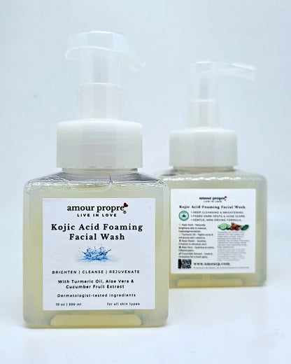 Kojic Acid Foaming Facial Wash for Brightening & Cleansing Dark Spot Correcting Kojic Acid Face Cleanser Kojic Acid Face Wash for Hyperpigmentation & Uneven Skin Tone Brightening & Rejuvenating Kojic Acid Foaming Cleanser Gentle Kojic Acid Facial Wash for