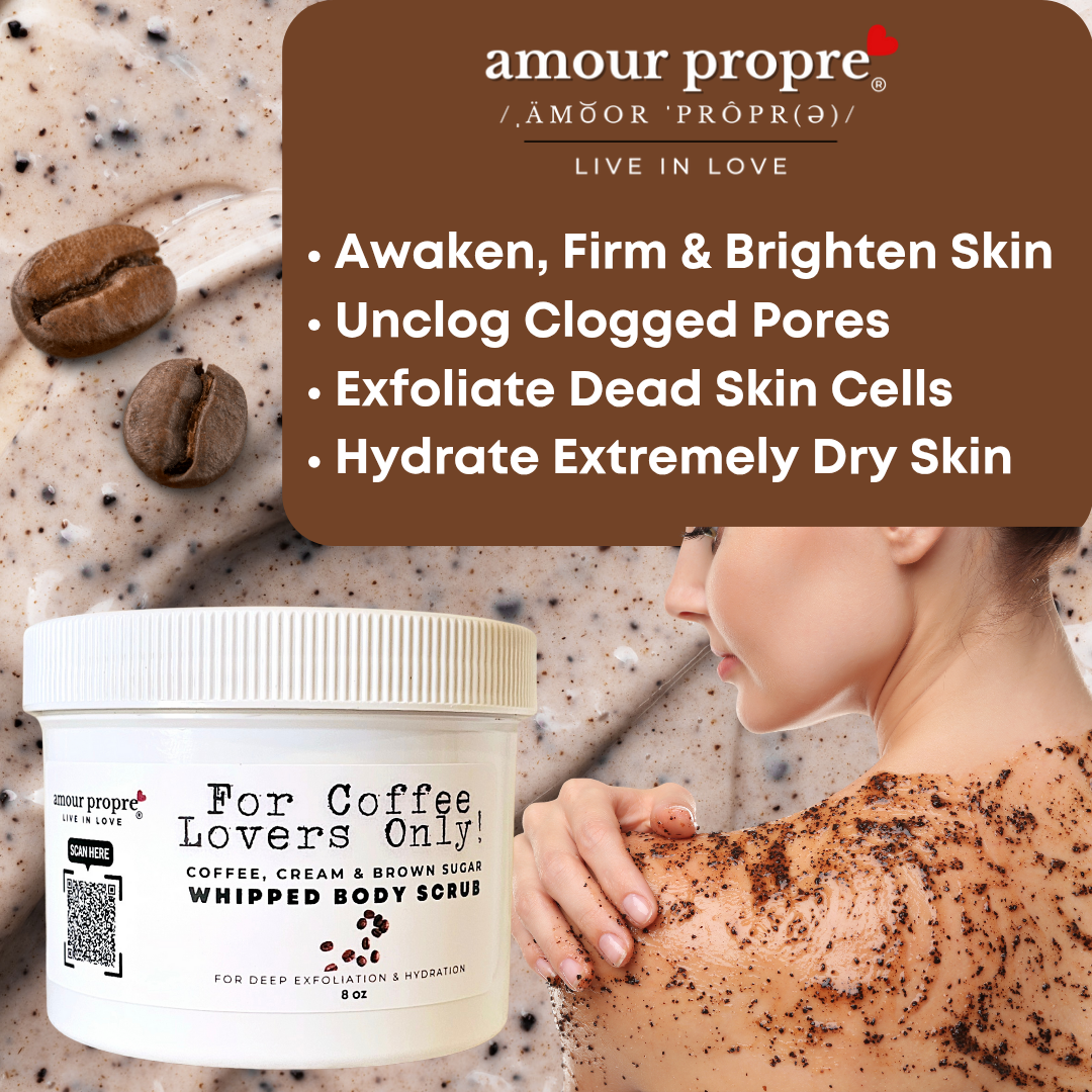 For Coffee Lovers Only! - Coffee & Brown Sugar Whipped Body Scrub - 8 oz