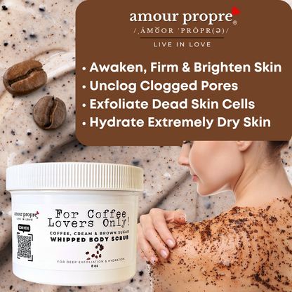 For Coffee Lovers Only! - Coffee & Brown Sugar Whipped Body Scrub - 8 oz