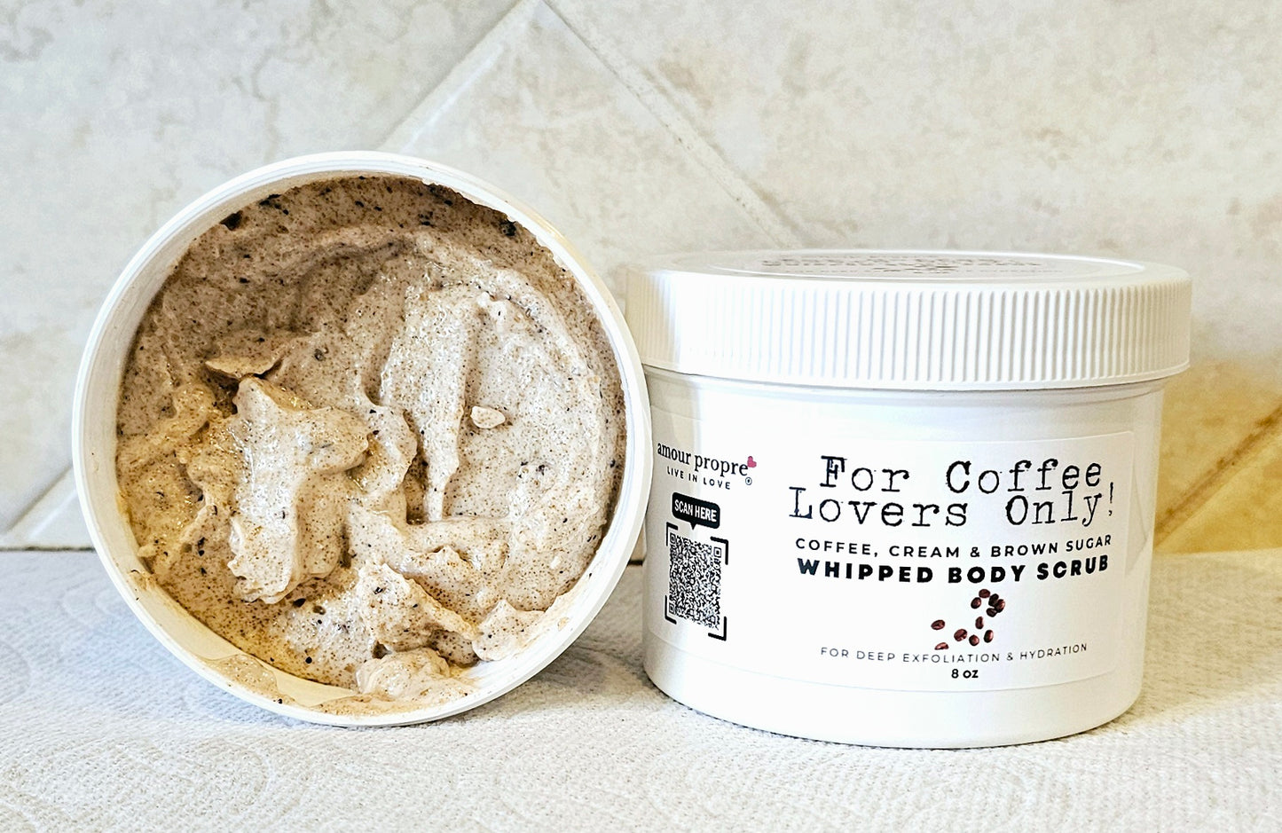 For Coffee Lovers Only! - Coffee & Brown Sugar Whipped Body Scrub - 8 oz