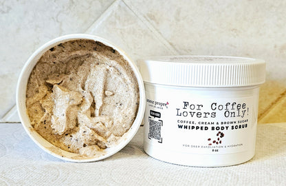 For Coffee Lovers Only! - Coffee & Brown Sugar Whipped Body Scrub - 8 oz