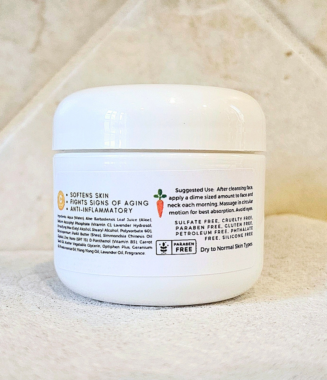 Vitamin C and Carrot Oil Facial Cream