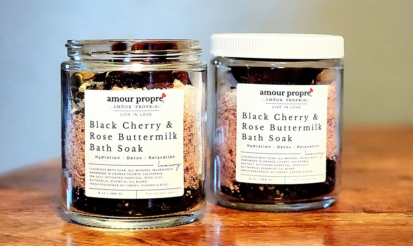 Black Cherry & Rose Buttermilk Bath Soak