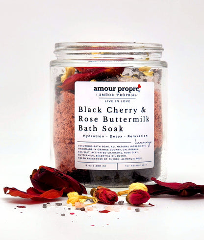 Black Cherry & Rose Buttermilk Bath Soak