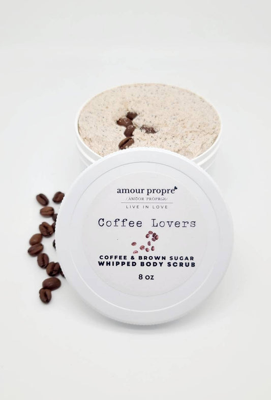 Coffee Lovers - Coffee & Brown Sugar Whipped Body Scrub | 8 oz | Smells amazing | Excellent For Dry Skin | Unisex Gift